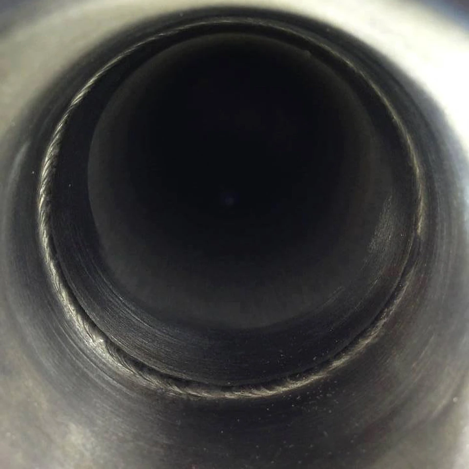 Internal root profile of an Inconel 625 pipe weld